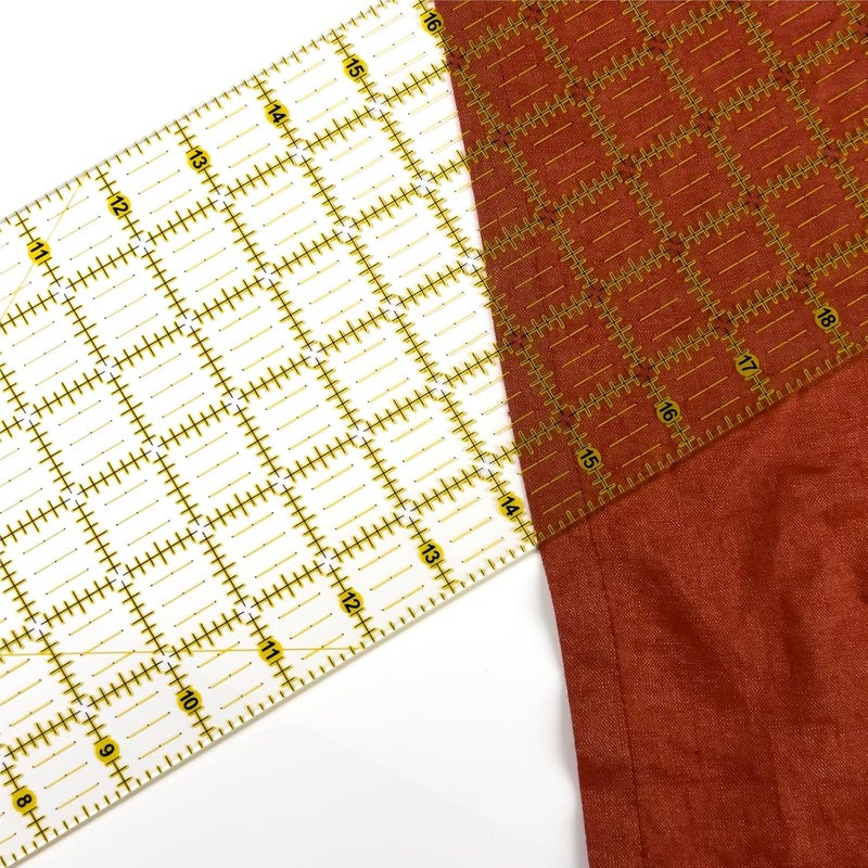 KEARING Quilting Ruler, Non-Slip Acrylic Sewing Ruler for Cutting Fabric, Clear Mini Quilting Ruler Set, 1/2" x 4" and 3" x 18" - Image 5